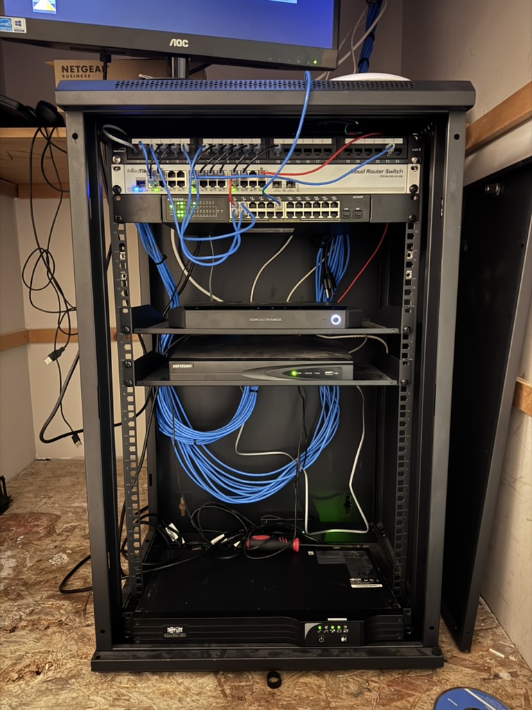 Business networking equipment and cabling