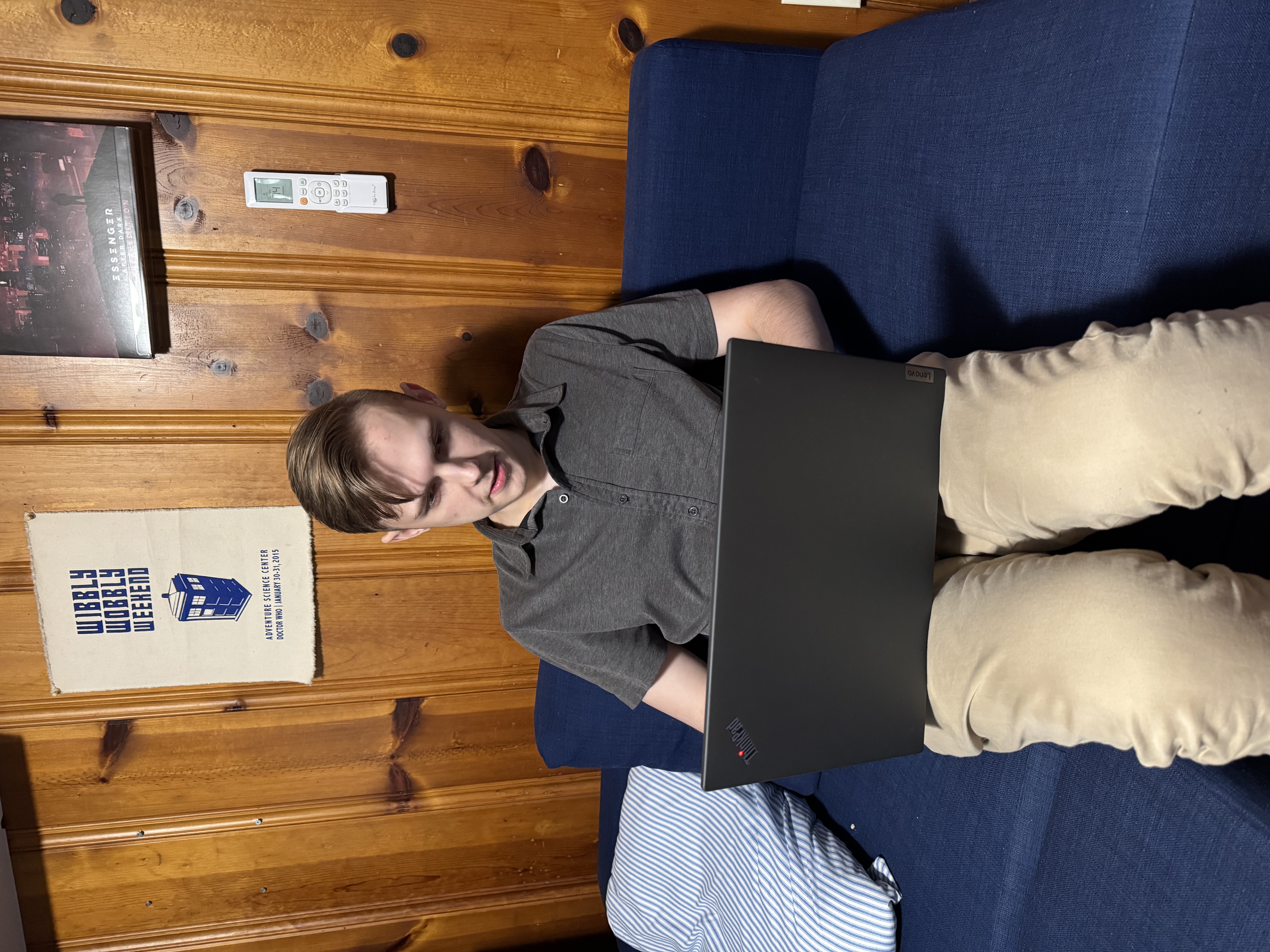 Technician performing on-site business IT work